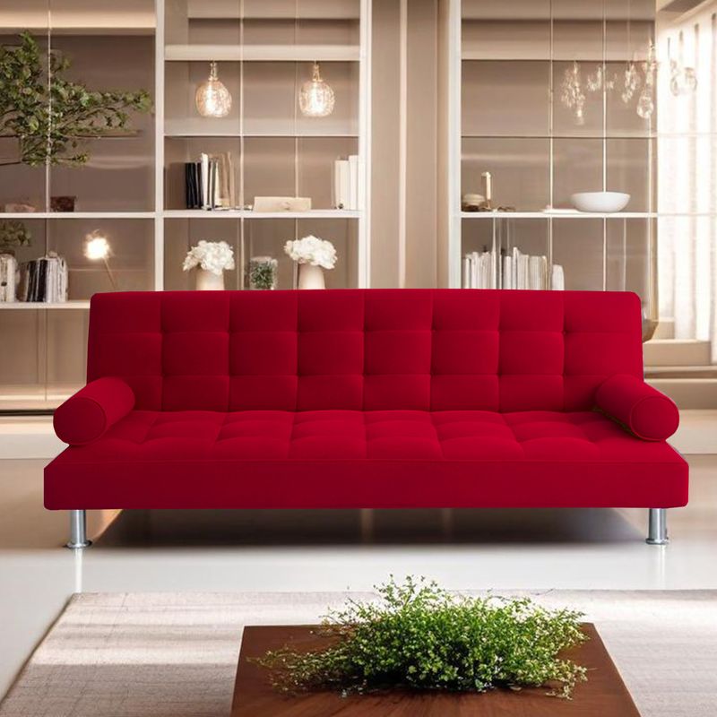 CASA BELLA - CASABELLA SOFA CAMA LORENZ 3 CUERPOS ROJO