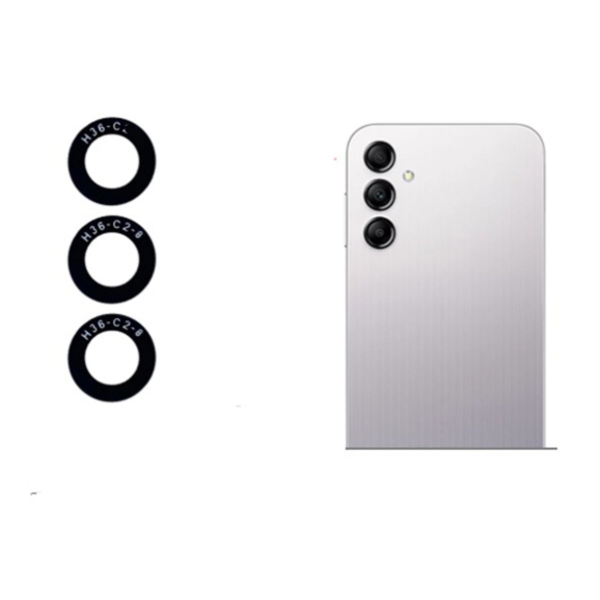 GENERICO - Repuesto lente Vidrio de cámara Samsung A16 4G