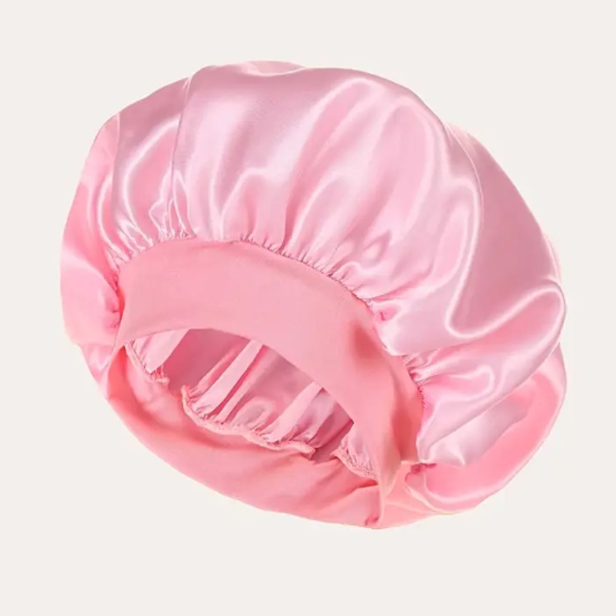 GENERICO - GORRO DE SATIN PARA DORMIR CABELLO LISO Y RIZADO EVITA ENREDOS ROSADO