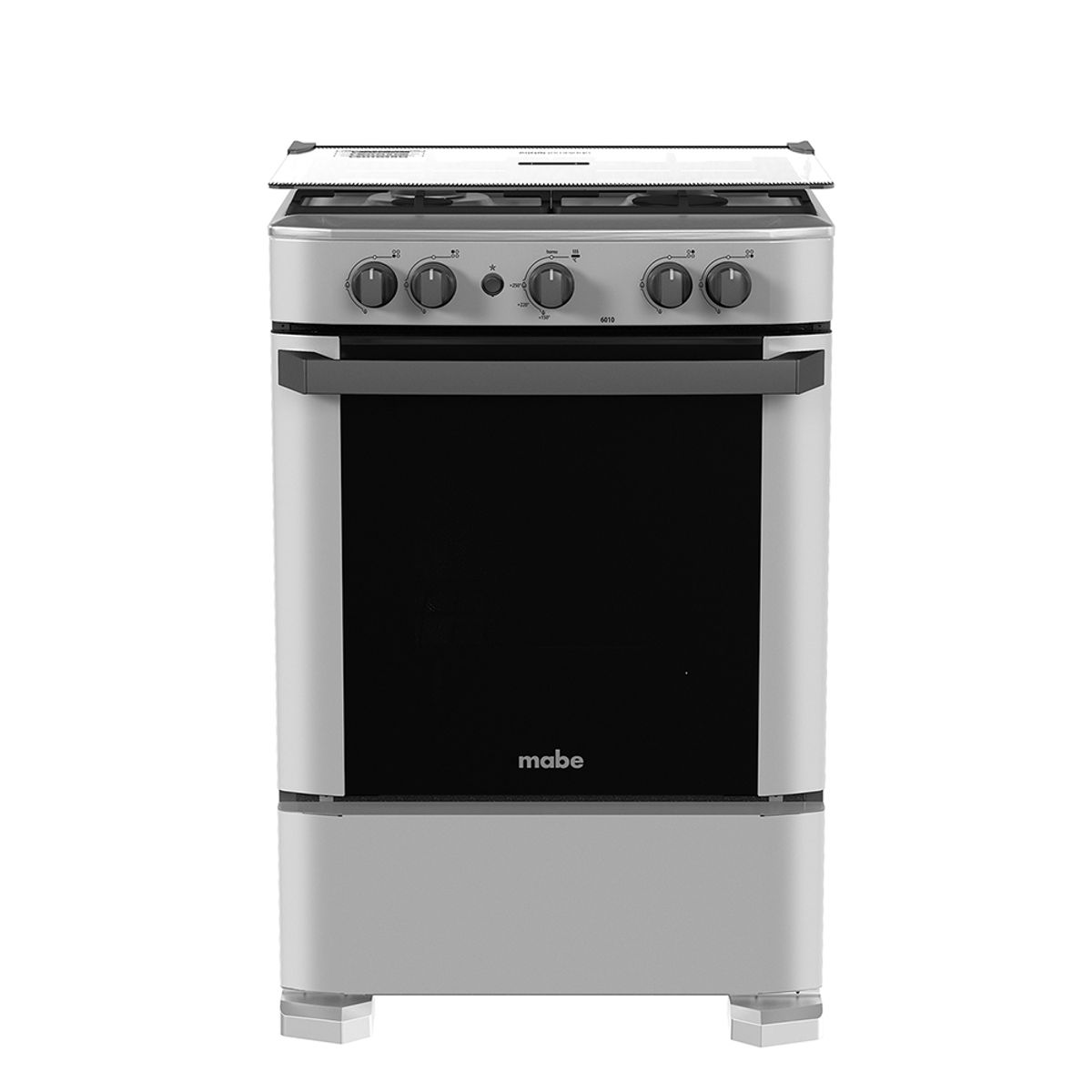 MABE - Cocina de Pie a Gas Mabe 4 Hornillas 60 cm CMP6010FG1 Silver
