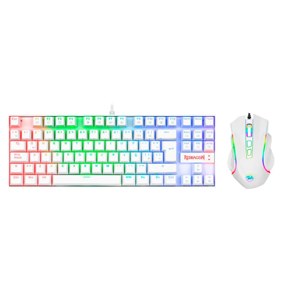 REDRAGON - Combo Redragon Kumara K552 Griffin M607 Teclado Mecánico y Mouse RGB