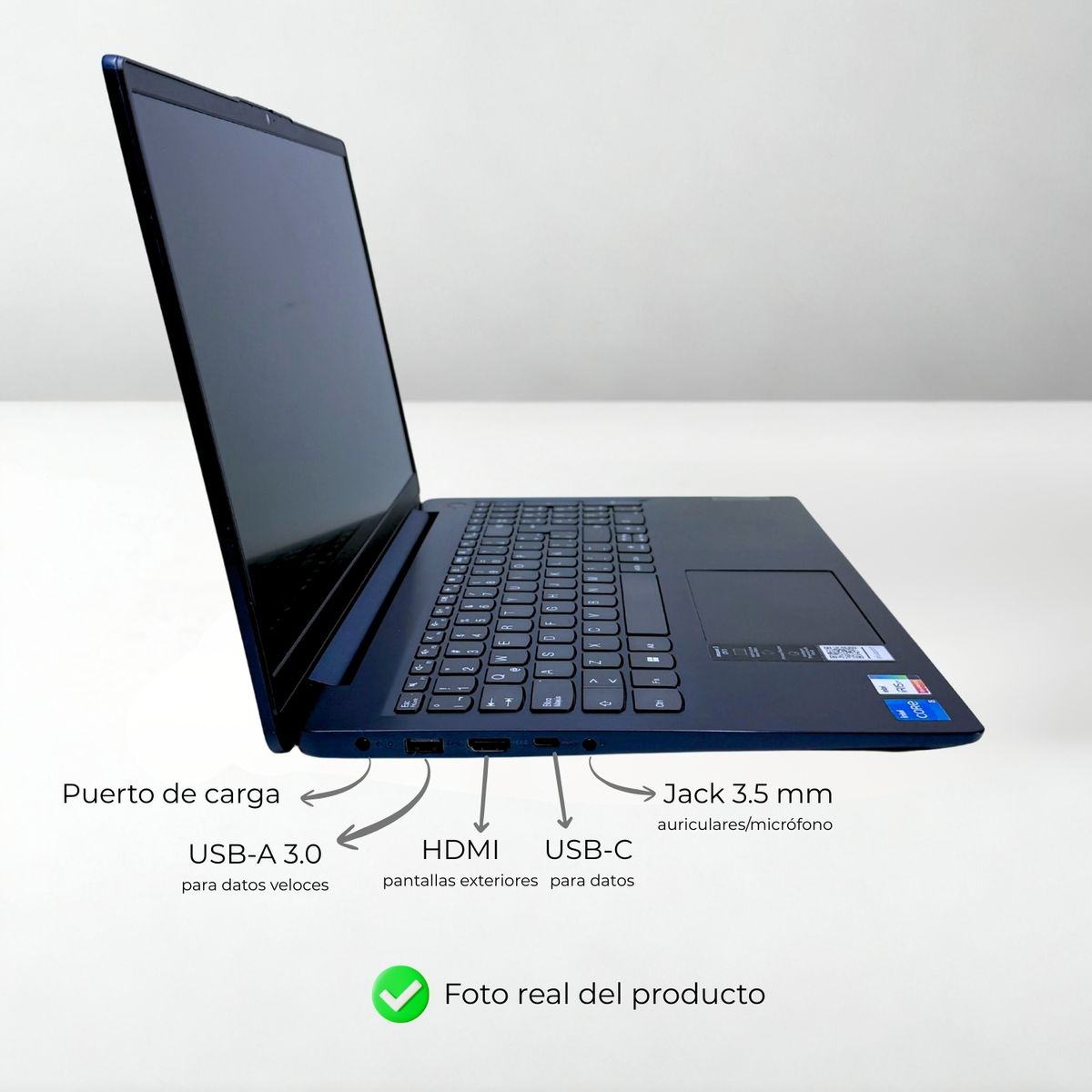 LENOVO - Laptop Lenovo IdeaPad 3-15ITL6 Core i5-1155G7 20Gb 500Gb 15pulgadas W11Pro - Reacondicionada