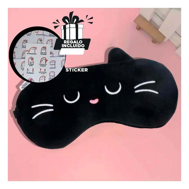 RYBIU IMPORT - Pack6 Mascara para Dormir Negro Y+Regalo Stickers