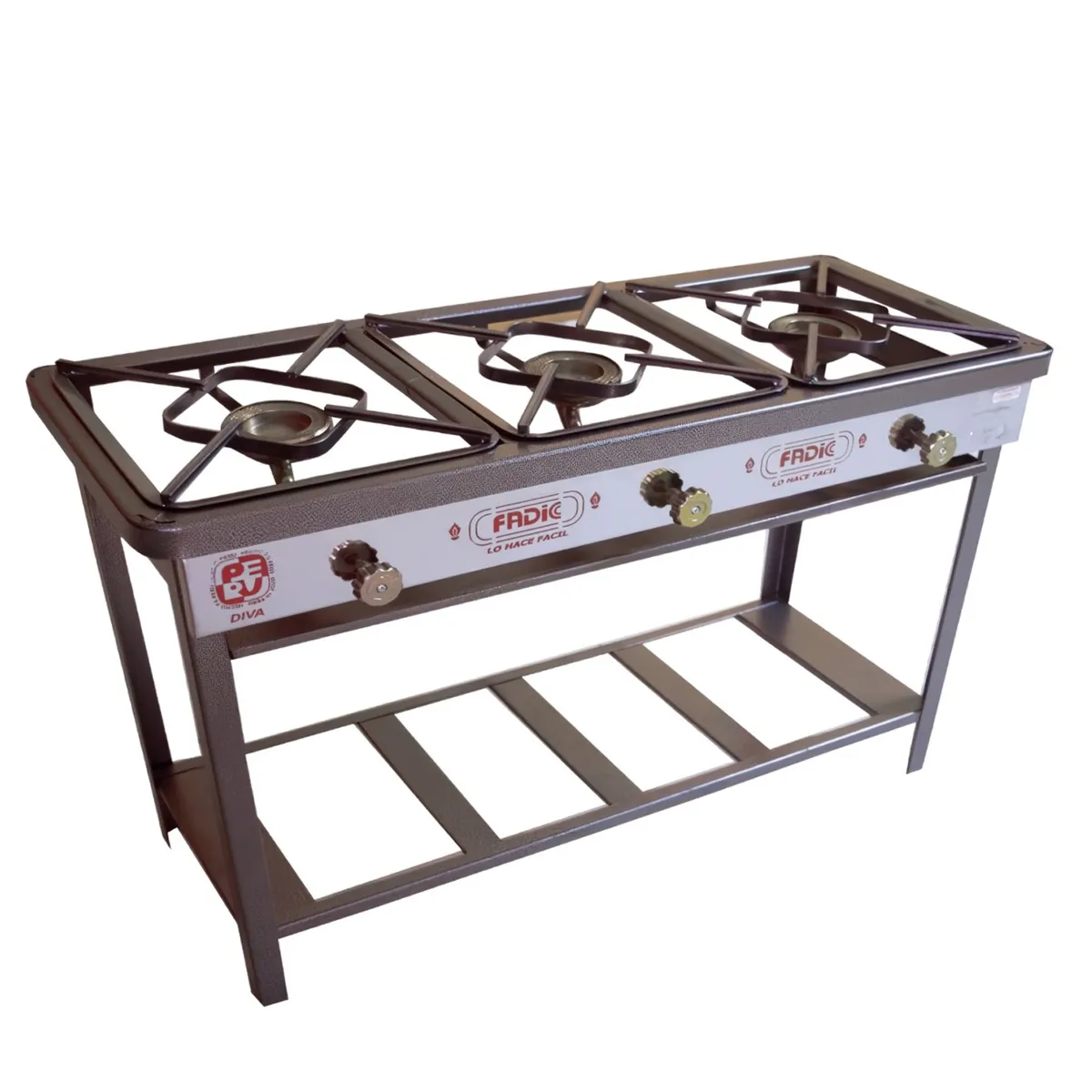 FADIC - Cocina Semi Industrial Fadic 3 Hornillas N° 3 FSI03-23