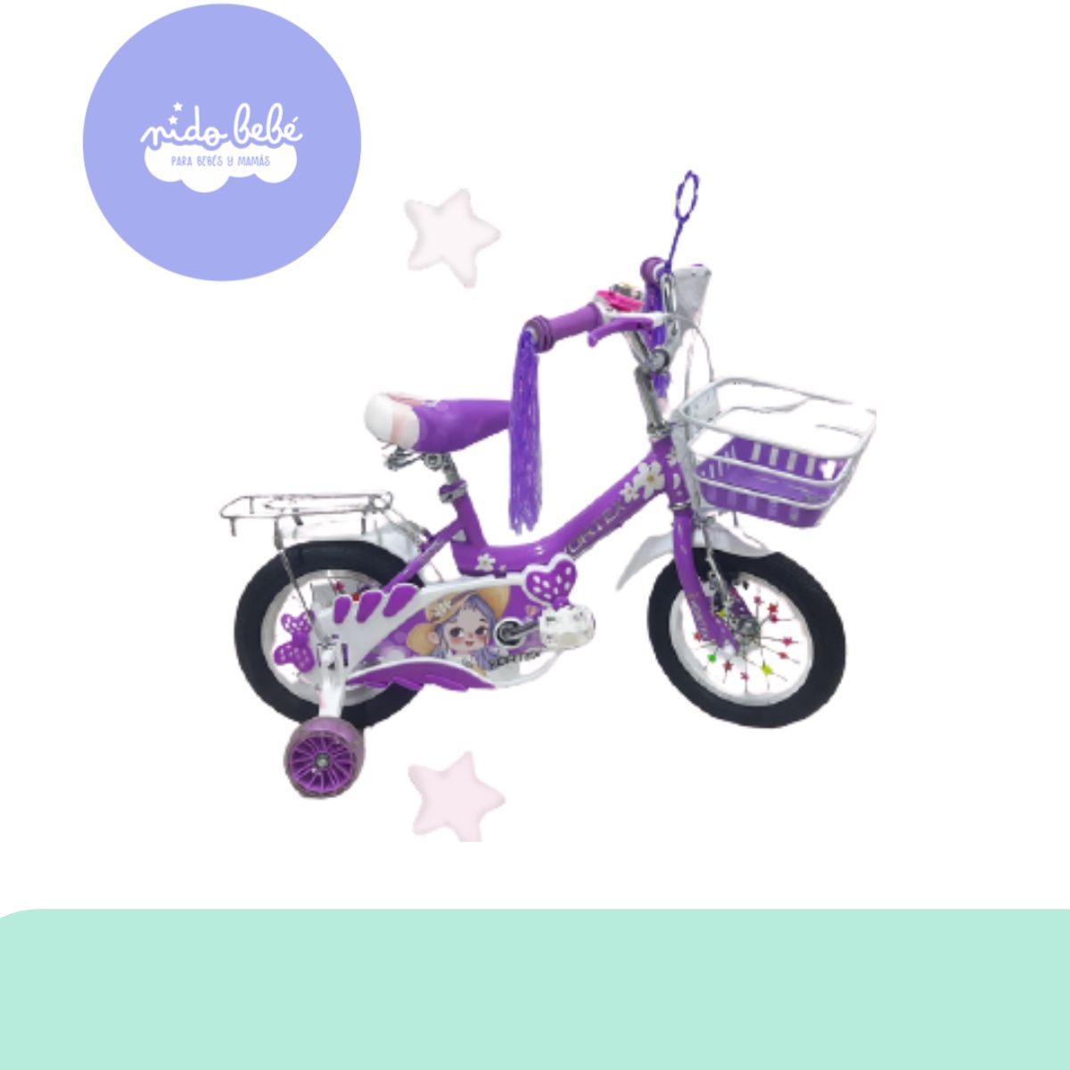 GENERICO - Bicicleta infaltil aro 12 modelo baby minni