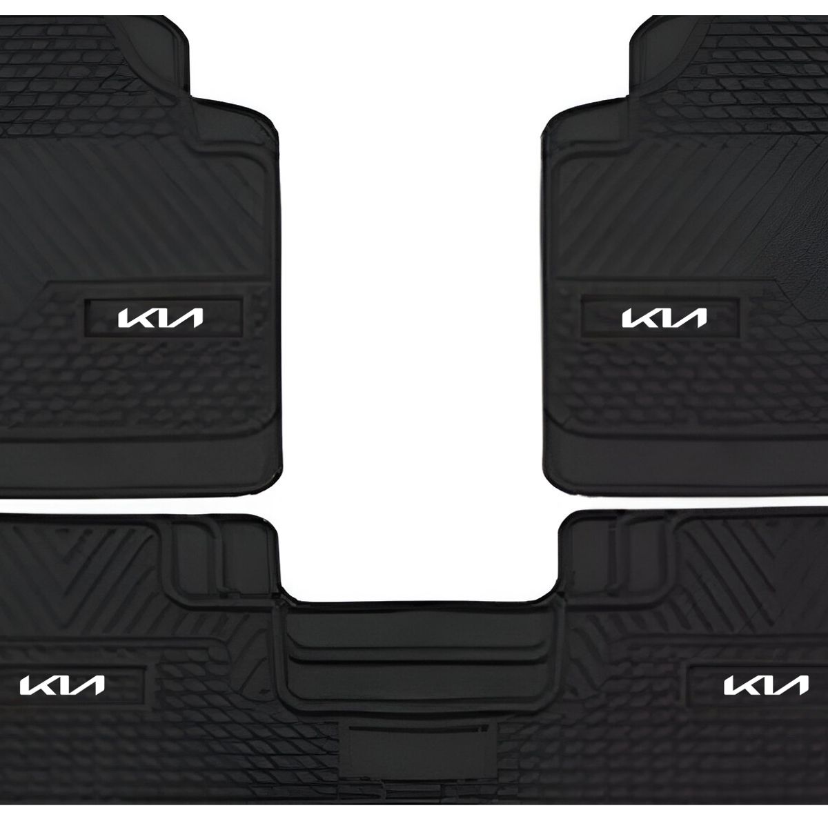 JET - Piso para Auto 3 Pcs PVC Negro Antideslizante 4.9 kg