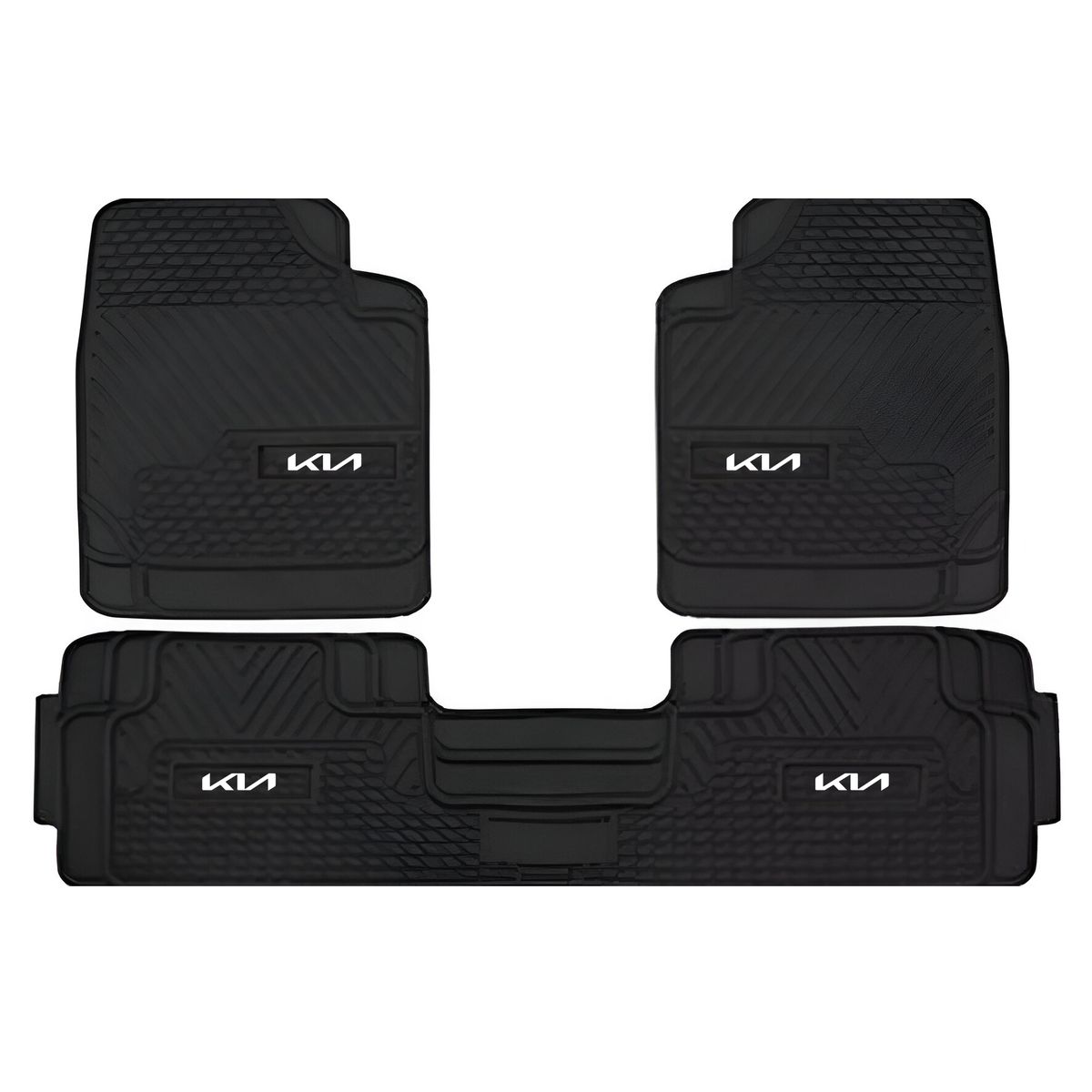 JET - Piso para Auto 3 Pcs PVC Negro Antideslizante 4.9 kg