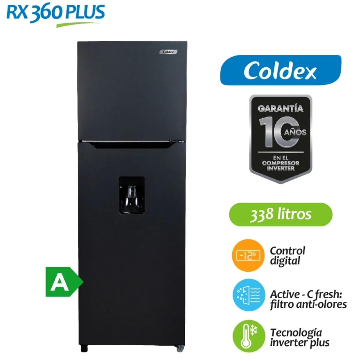 COLDEX - Refrigeradora Coldex 338LT NF RX360PLUS