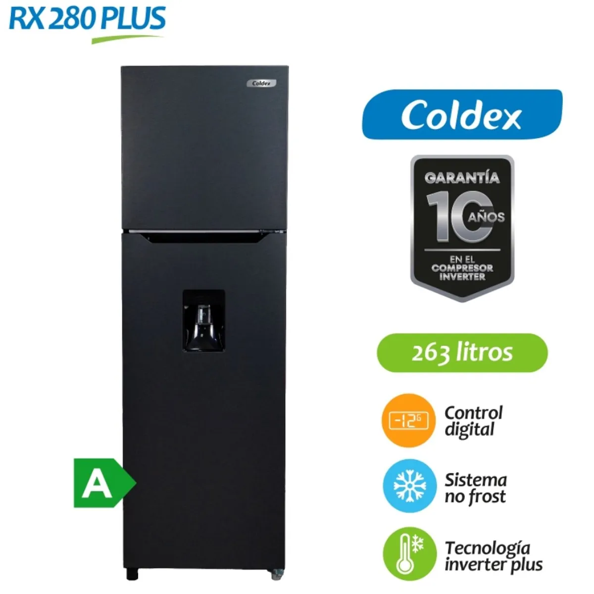 Coldex - Refrigeradora Coldex 263LT NF RX280PLUS_.