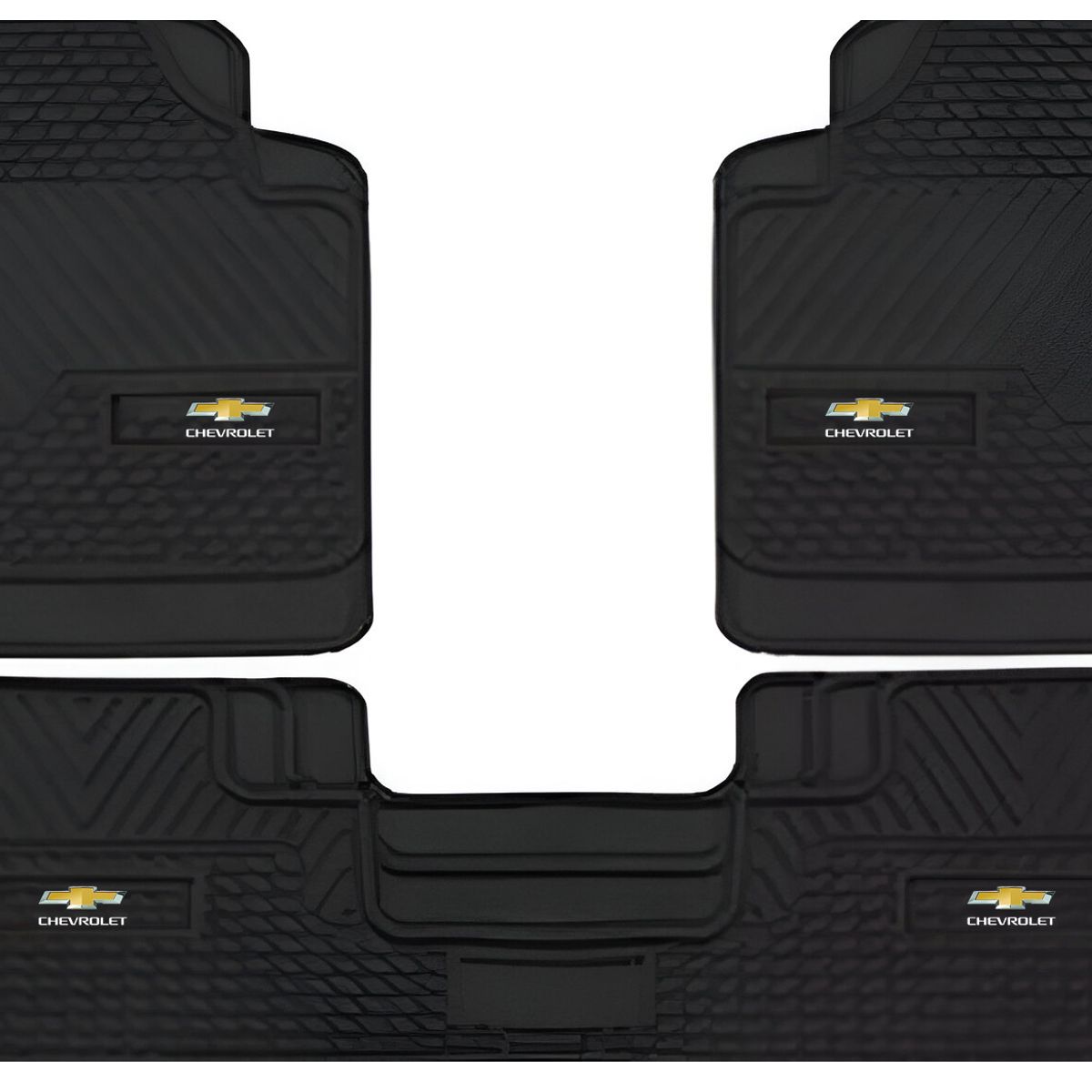 JET - Piso para Auto 3 Pcs PVC Negro Antideslizante 4.9 kg