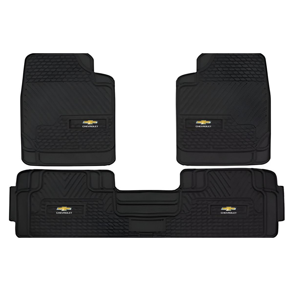 JET - Piso para Auto 3 Pcs PVC Negro Antideslizante 4.9 kg