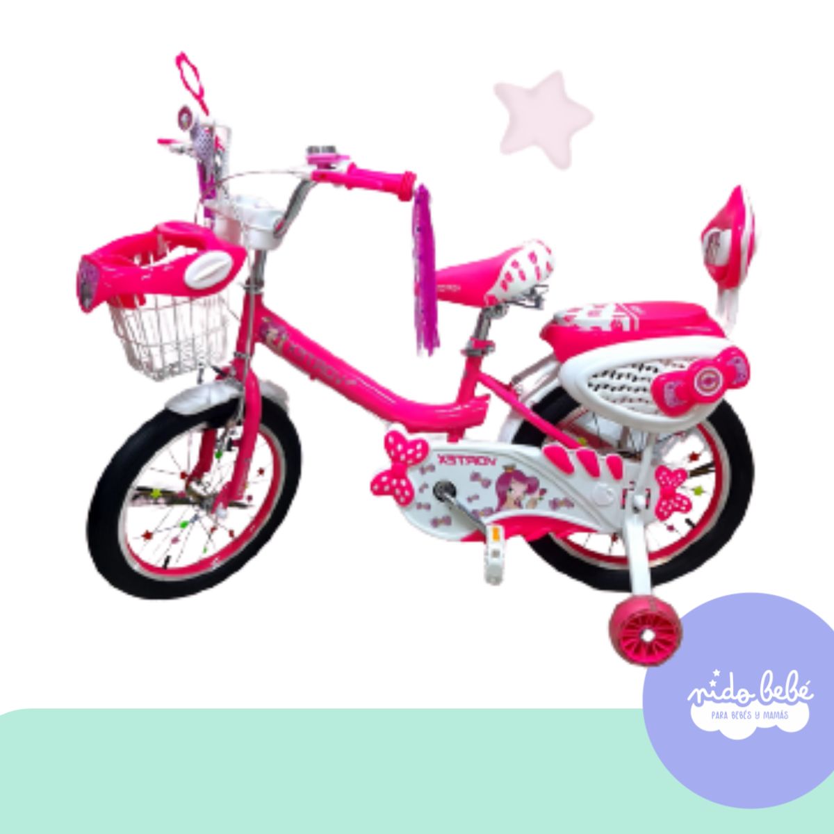 GENERICO - Bicicleta infaltil aro 12 modelo baby LUZ