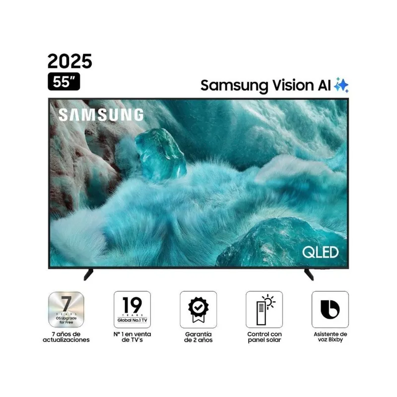 SAMSUNG - Televisor Smart TV Samsung QLED 55" Q7F QN55Q7FAAGXPE VISION AI 2025