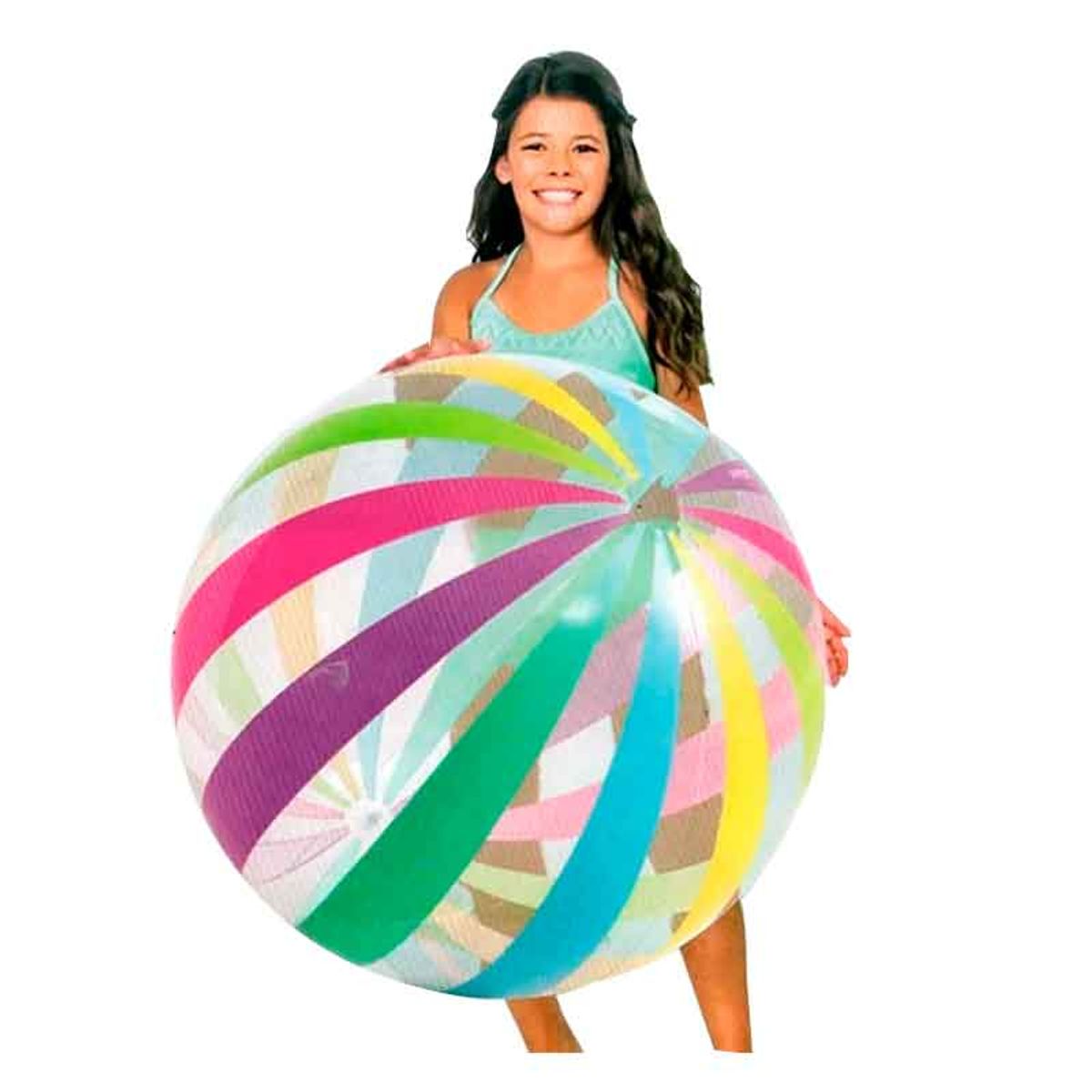 GENERICO - Pelota Inflable Multicolor Gigante 107m Para Playa Piscina Eventos
