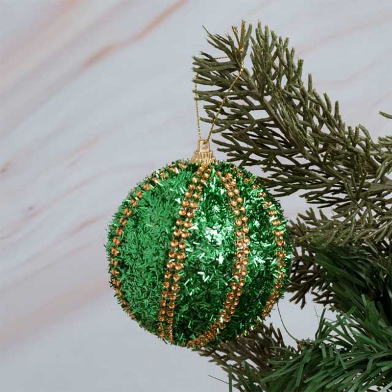 PANADECOR - Esferas 6Unid Verde De Pvc