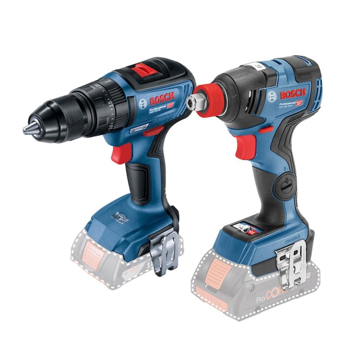 BOSCH - Taladro Bosch GSB 18V-50 + Llave Impacto GDX 18V-200