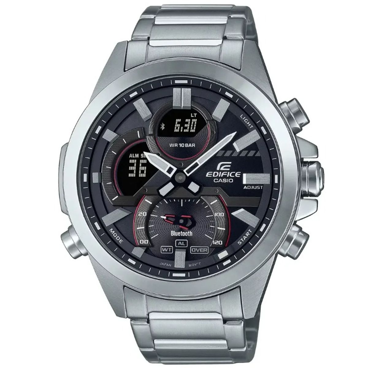 EDIFICE - Reloj Edifice ECB-30D-1AD Hombre Acero Plateado