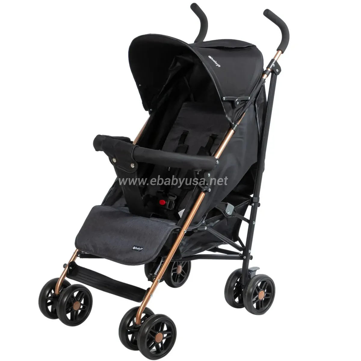 EBABY - Coche Bastón Paris para Bebe Negro