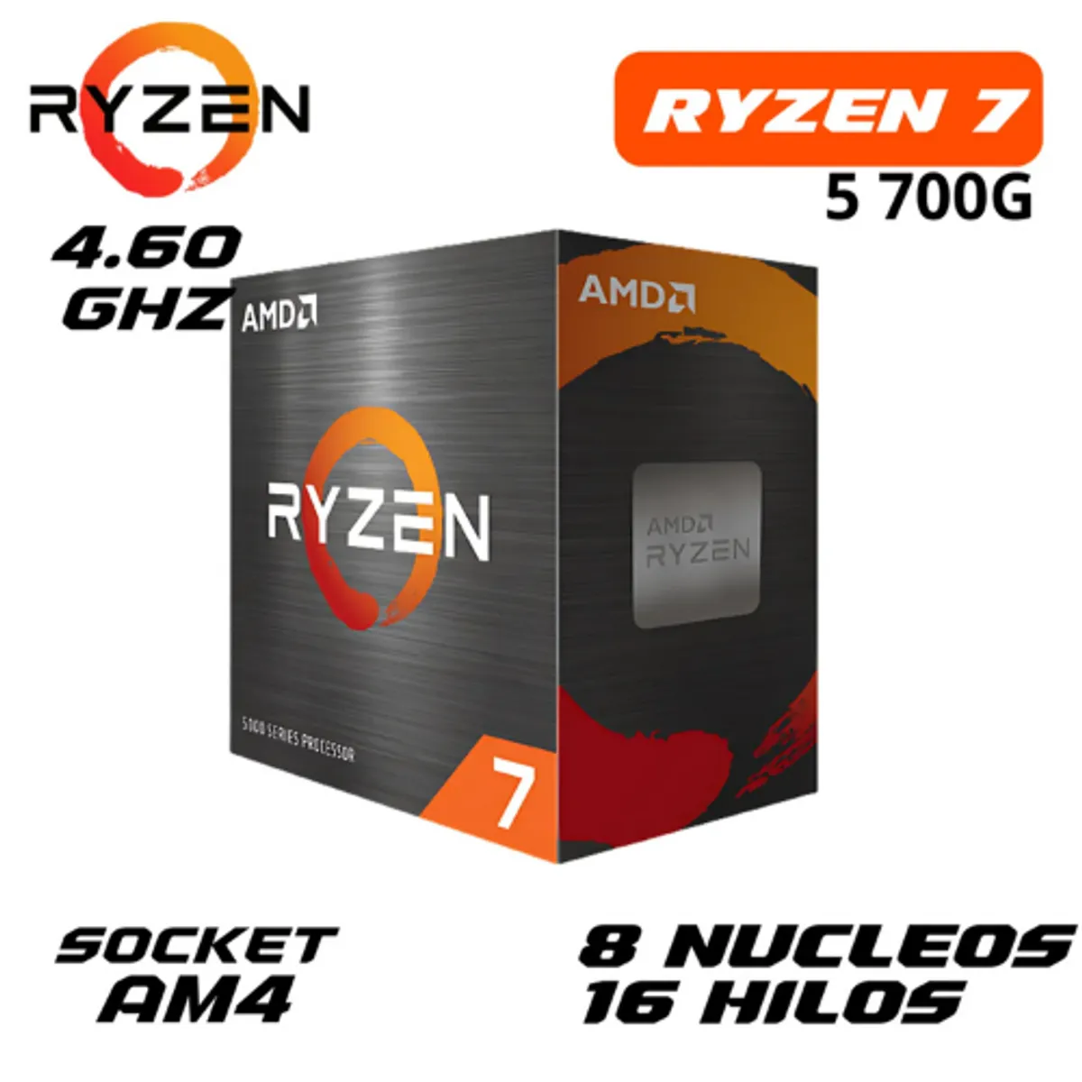 RYZEN - PC AMD RYZEN 7 5700G 16GB RAM+SSD 512GB+ MONITOR 24 PULGADAS