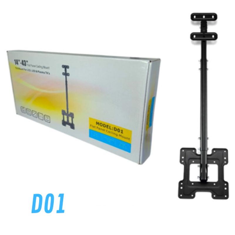 GENERICO - Rack de Techo Soporte Para Tv de 14 a 43 Pulgadas Reclinable D01