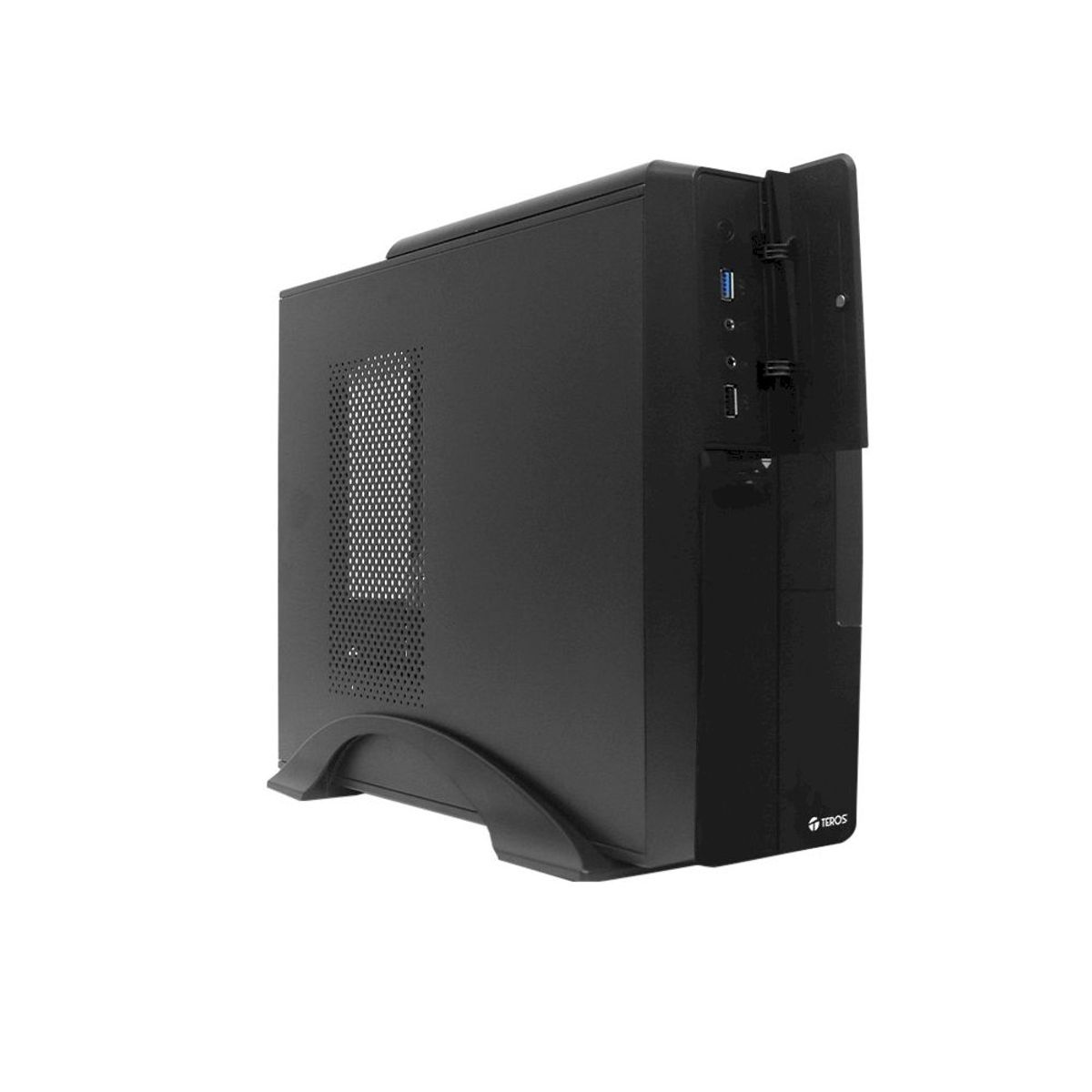 TEROS - Case NEGRO SLIM 250W TE-1039S CON FUENTE 250W BAHIAS 25 35