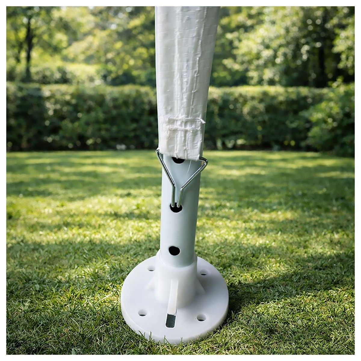 NOVAHUS - Toldo de Terraza 3x3 m Plegable PE Blanco