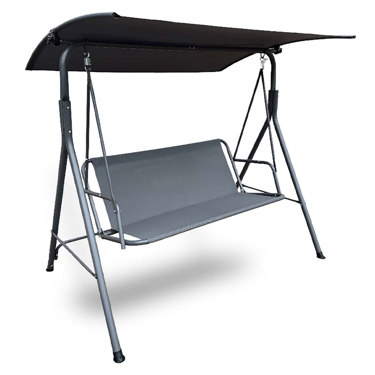 NOVAHUS - Columpio Terraza Textileno y Acero Gris