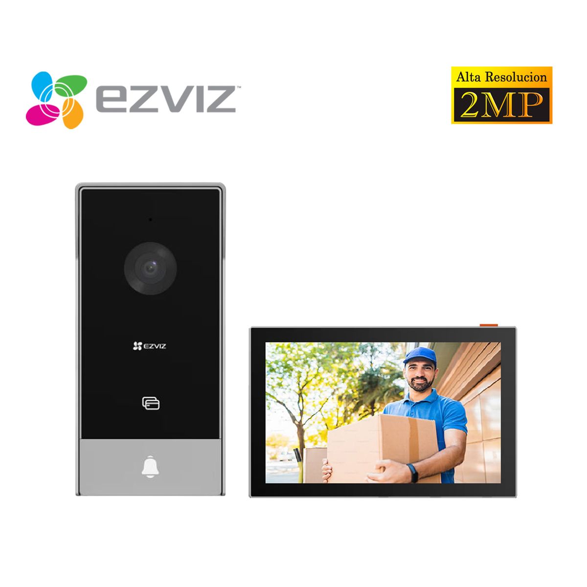 EZVIZ - Ezviz Videoportero Inteligente HP5 2MP 3 Métodos Apertura Pantalla táctil