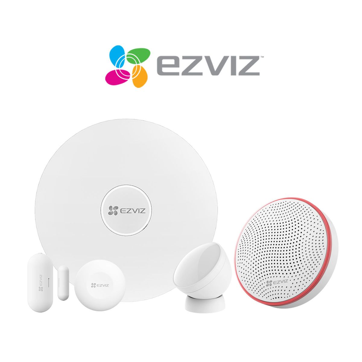 EZVIZ - Ezviz Kit de Sensores y Alarma Sensor PIR Contacto Botón Inteligente