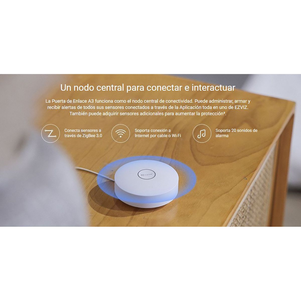 EZVIZ - Ezviz Kit de Sensores y Alarma Sensor PIR Contacto Botón Inteligente