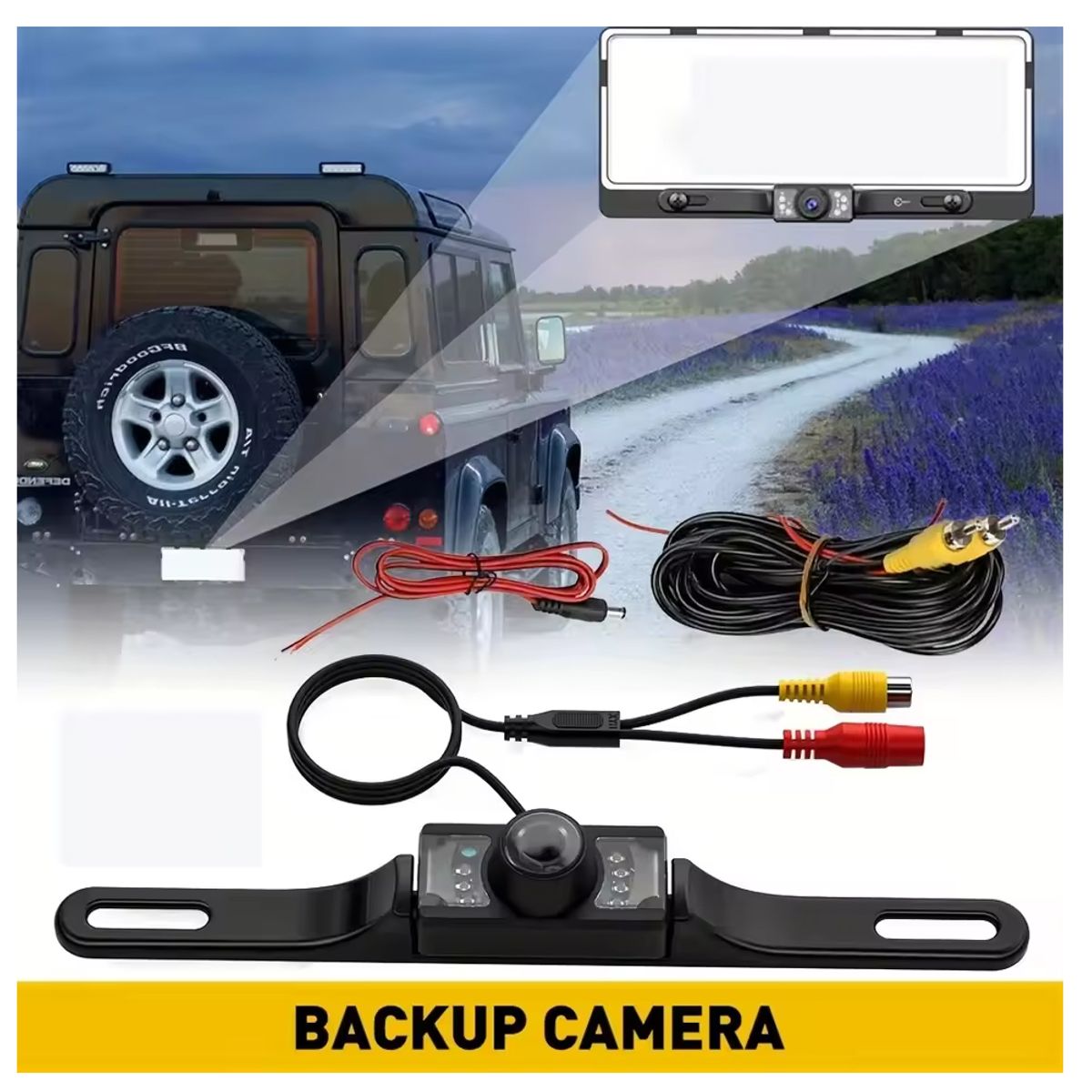 JET - Cámara de Retroceso para auto porta placa