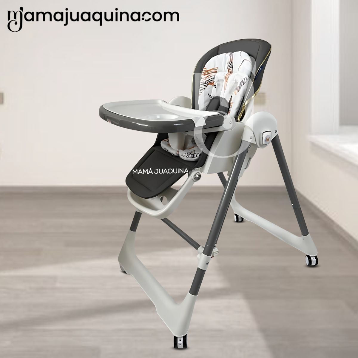 BABY - Silla de Comer Columpio 2 en 1 «KING» Edición Limitada Black