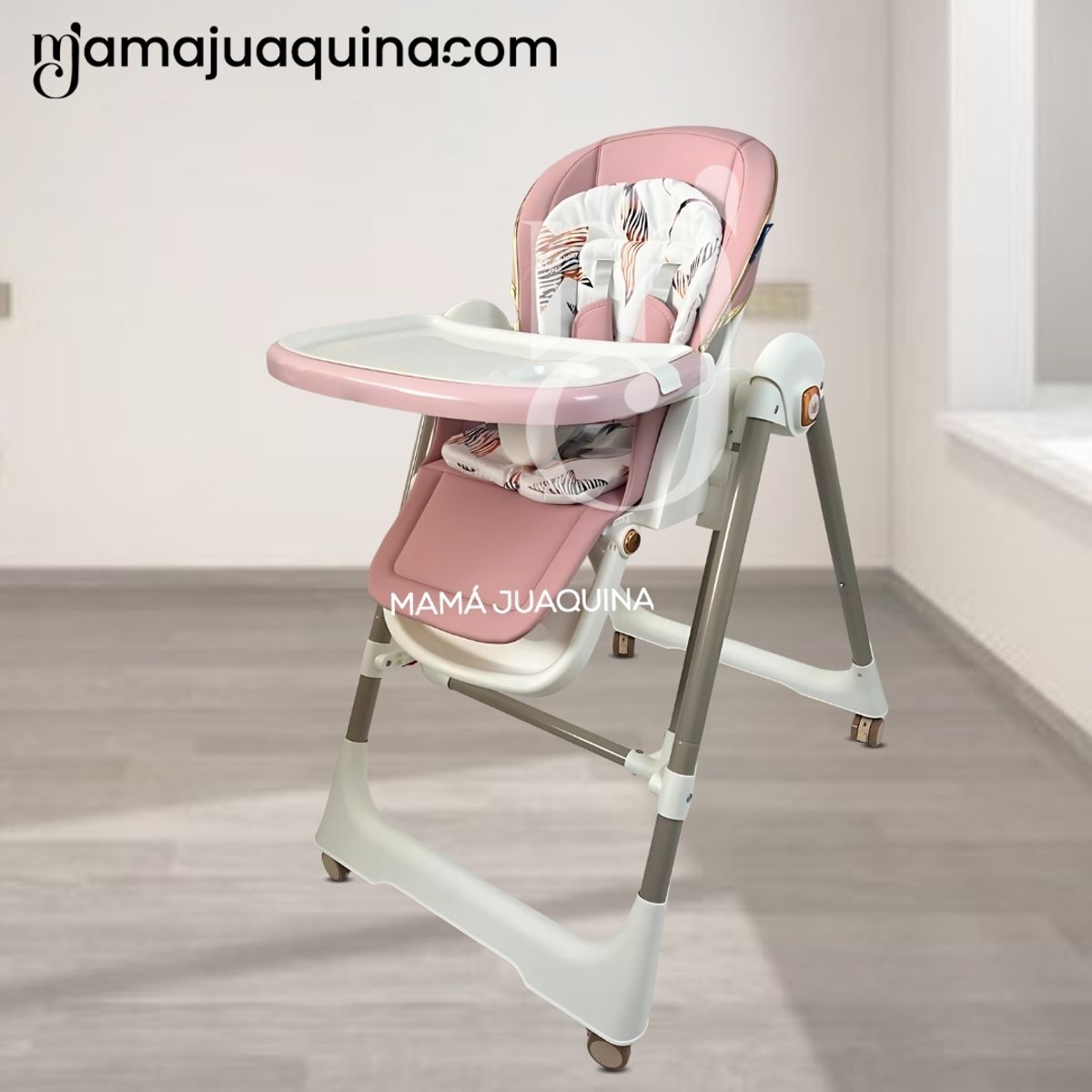 BABY - Silla de Comer Columpio 2 en 1 «KING» Edición Limitada Pink