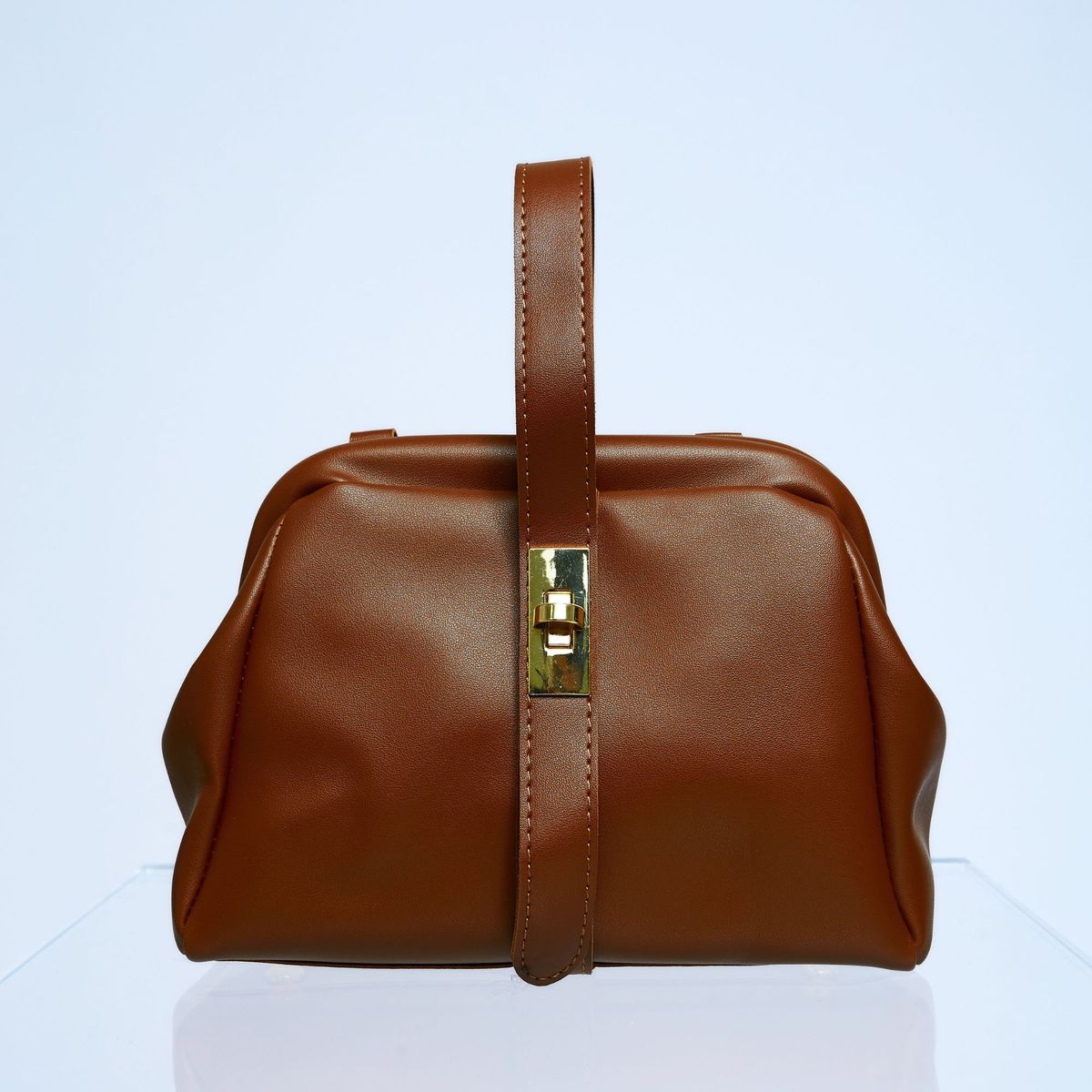 MARLA - Cartera Rosie Top Handle Marrón