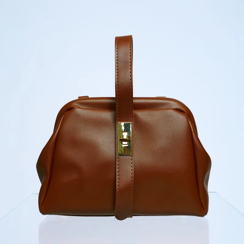 MARLA - Cartera Rosie Top Handle Marrón