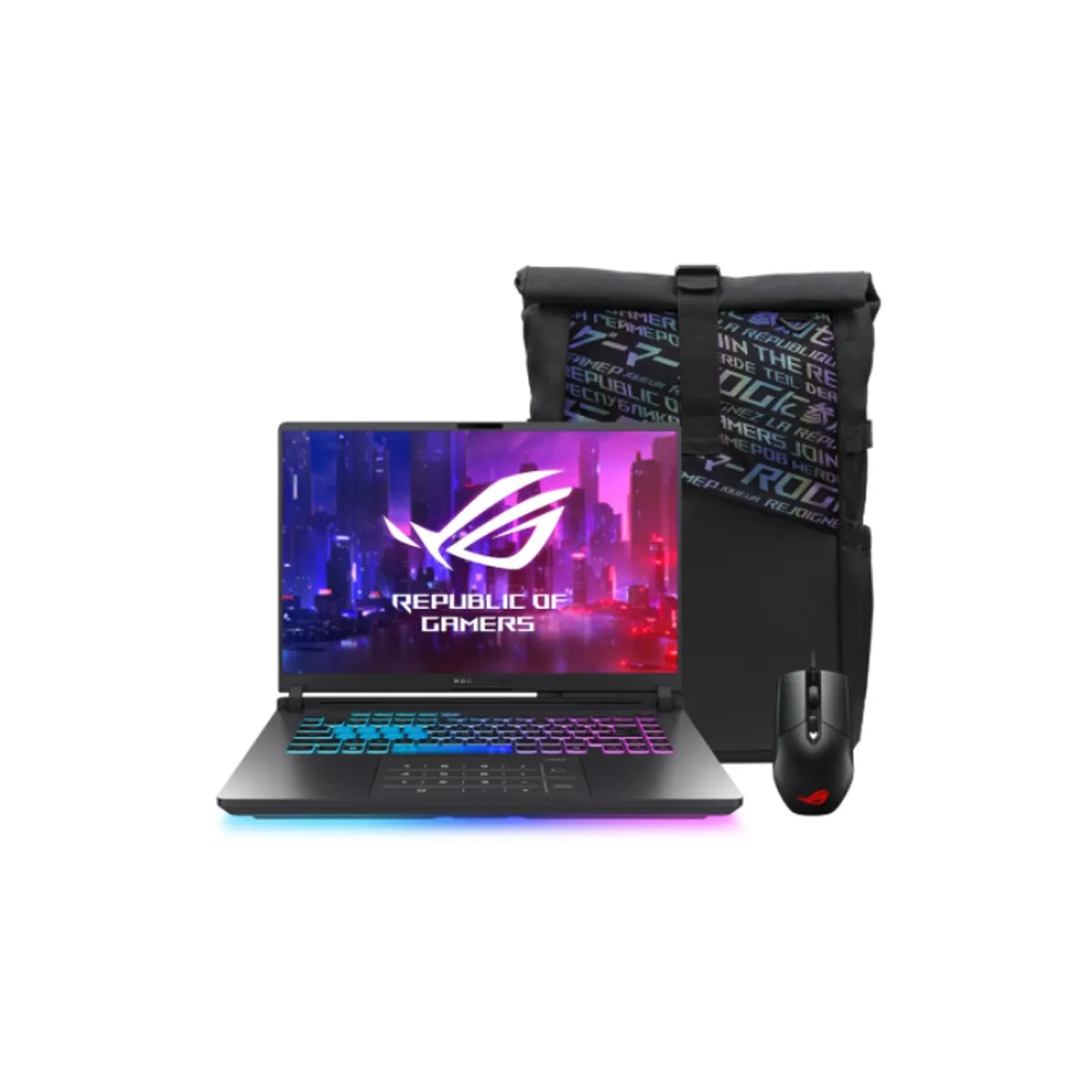 ASUS - Laptop Gamer Asus ROG Strix G16 16” Intel Ultra 9 RTX 5060 16GB DDR5 1TB SSD Windows 11 Mochila + Mouse