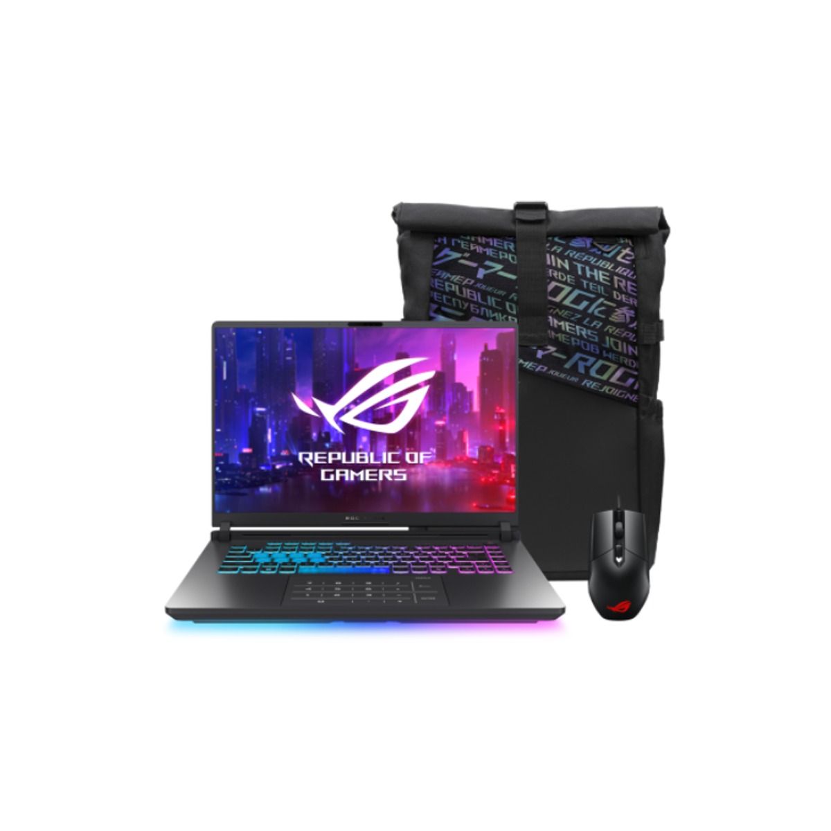 ASUS - Laptop Gamer Asus ROG Strix G16 16” Intel Ultra 9 RTX 5060 16GB DDR5 1TB SSD Windows 11 Mochila + Mouse