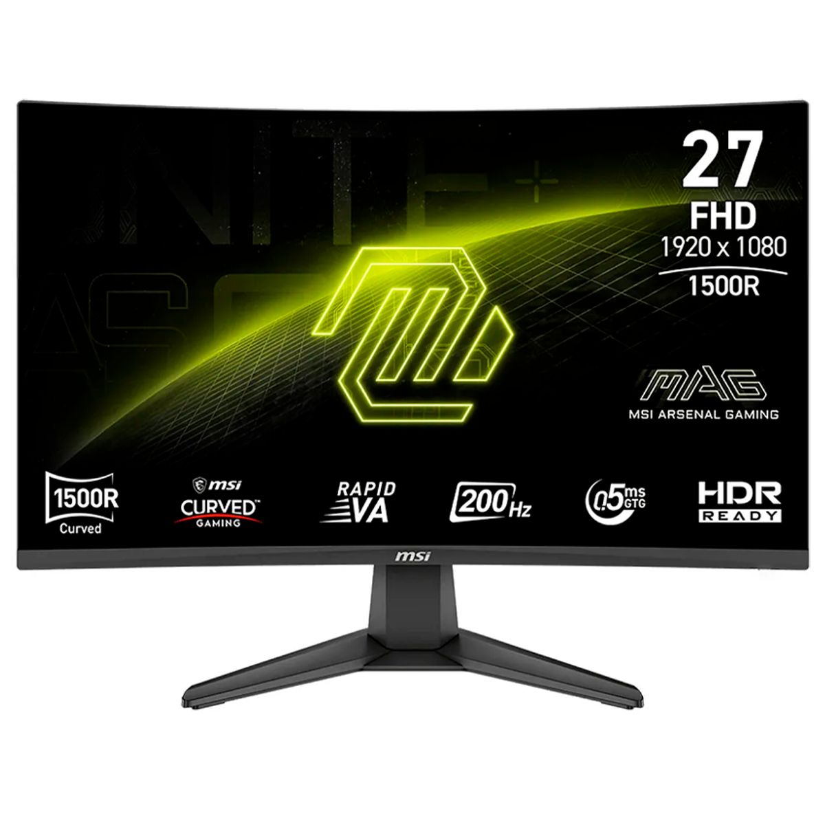 MSI - Monitor Curvo Gaming MSI MAG 276CF E20 27 FHD RAVIP VA HDMI DP Color Negro