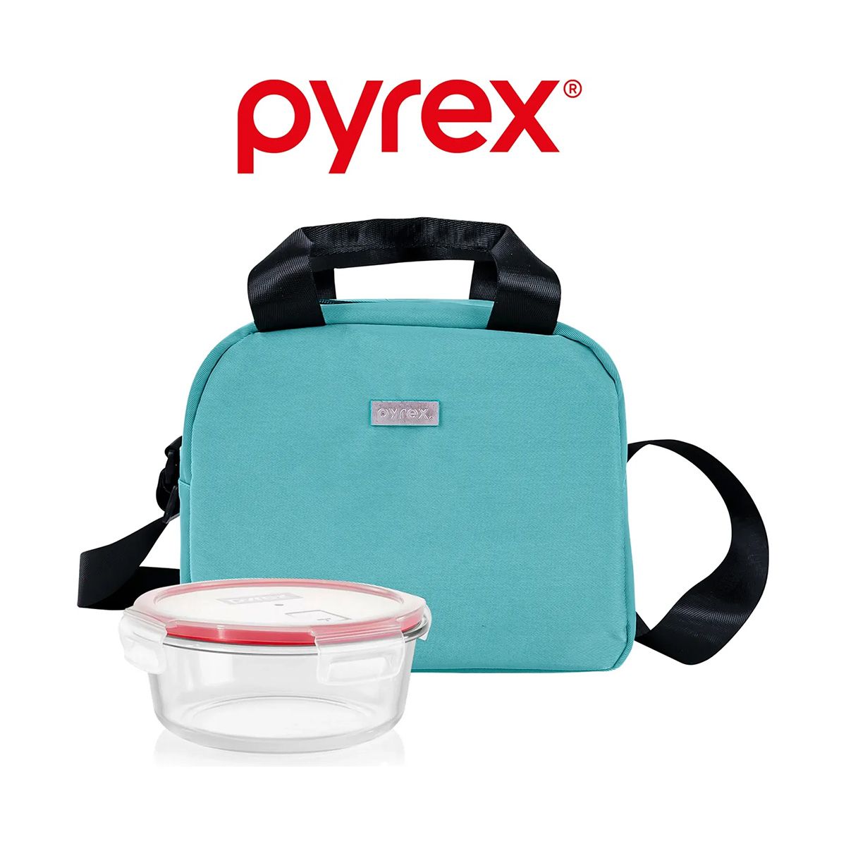 PYREX - Lonchera Pyrex Térmica Ejecutiva Verde Menta con Taper Refractario Red 600 ml