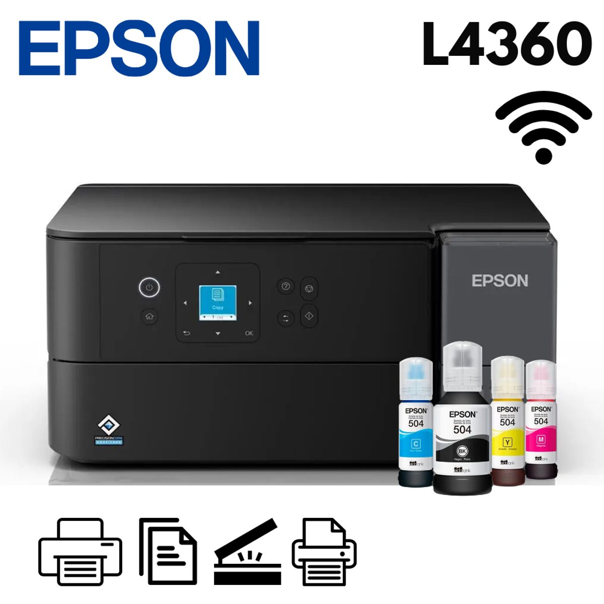 EPSON - Impresora Multifunciinal EcoTank L4360 WiFi Duplex
