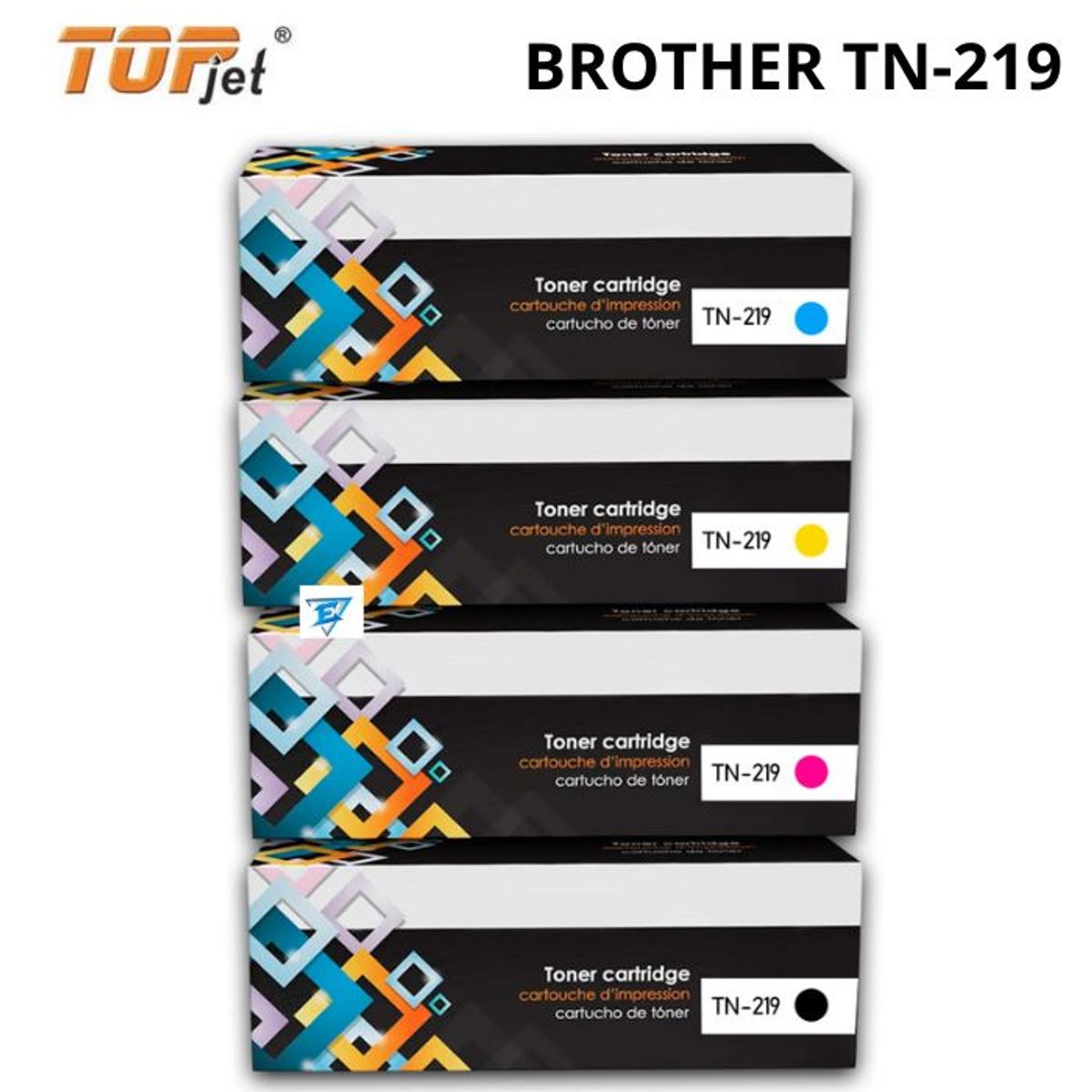 GENERICO - KIT DE TONER BROTHER TN-219 COMPATIBLE
