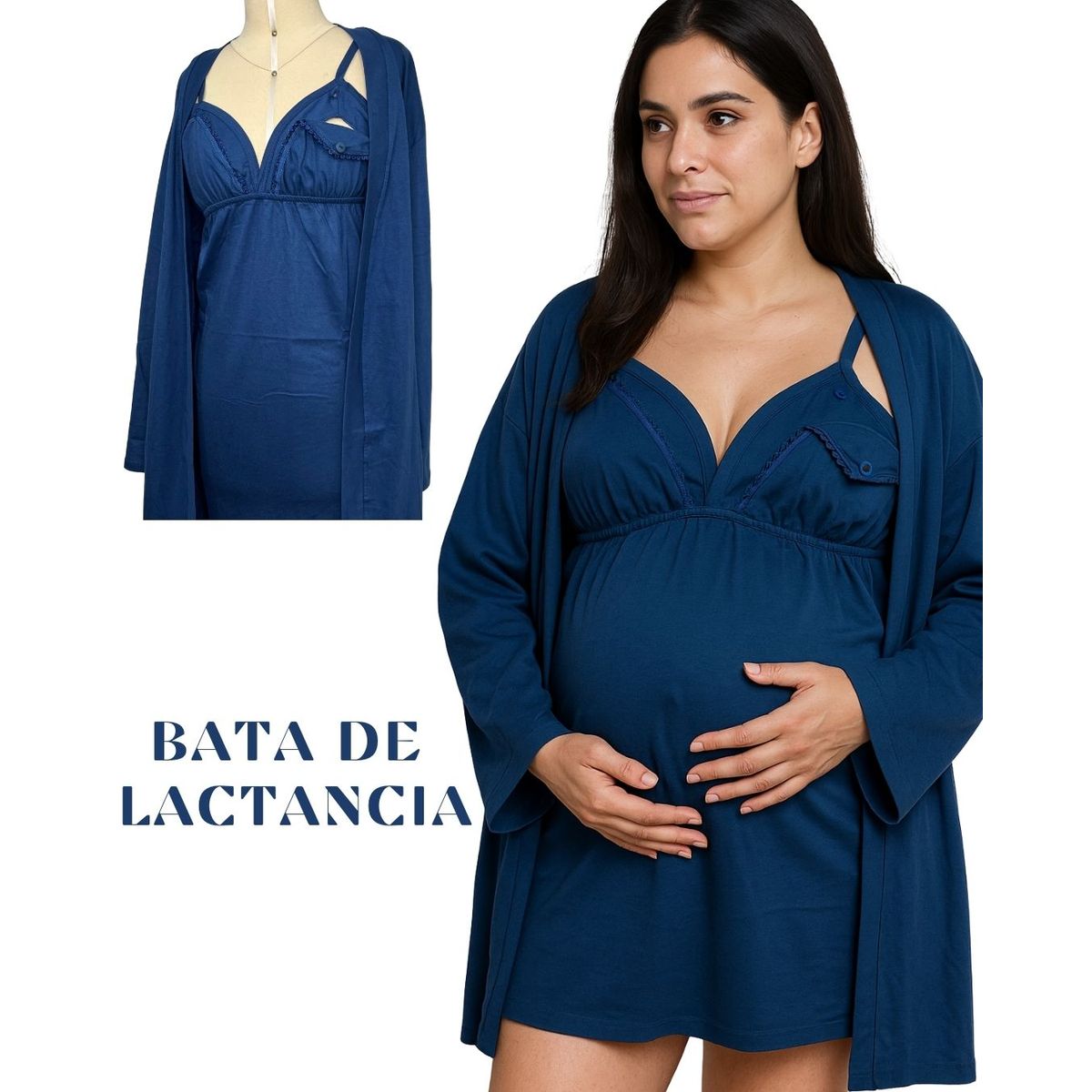 GENERICO - Pijama / Bata Maternidad  de embarazo y lactancia