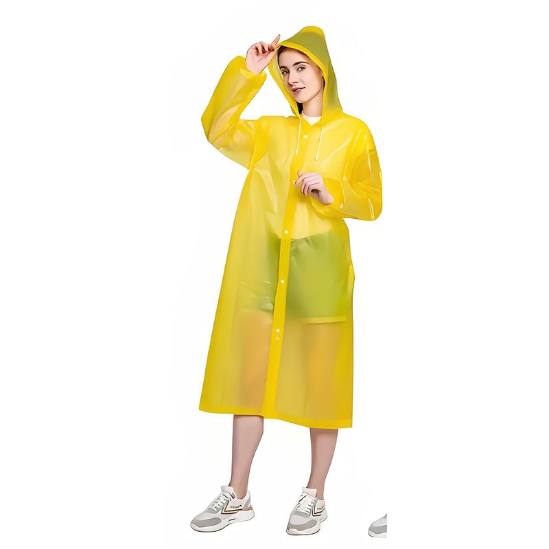GENERICO - PONCHO IMPERMEABLE PARA LLUVIA  AMARILLO