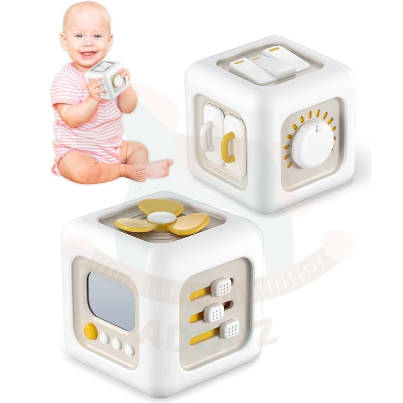 GENERICO - Cubo Ocupado Montessori 6 en 1 Juguete Sensorial