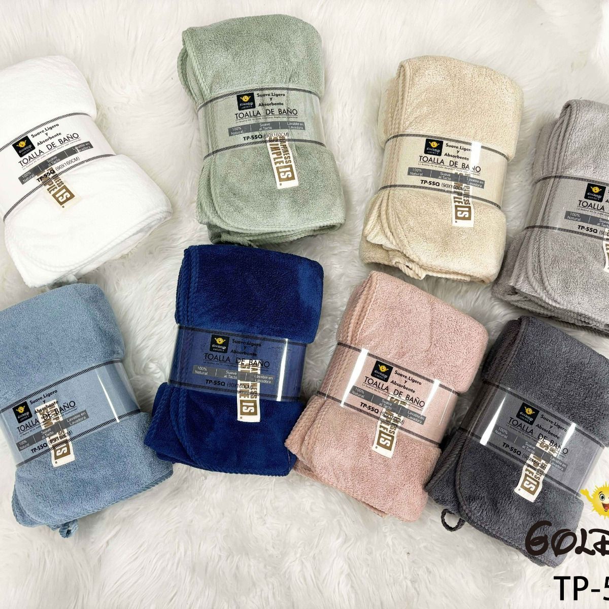 GOLDSUN - TOALLA DE BAÑO SUPER ABSORBENTE 160X90
