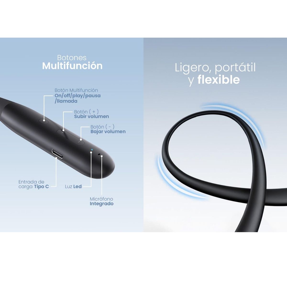 MOVISUN - Audífonos MOVISUN Flex Super4 80h de Reproducción Bluetooth 5.3