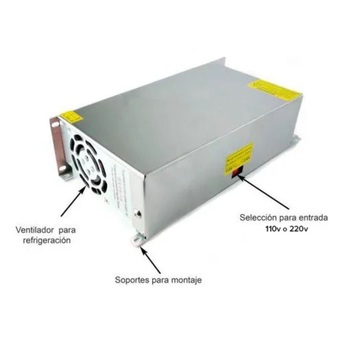GENERICO - Fuente de Poder Transformador 12V 50A 600W