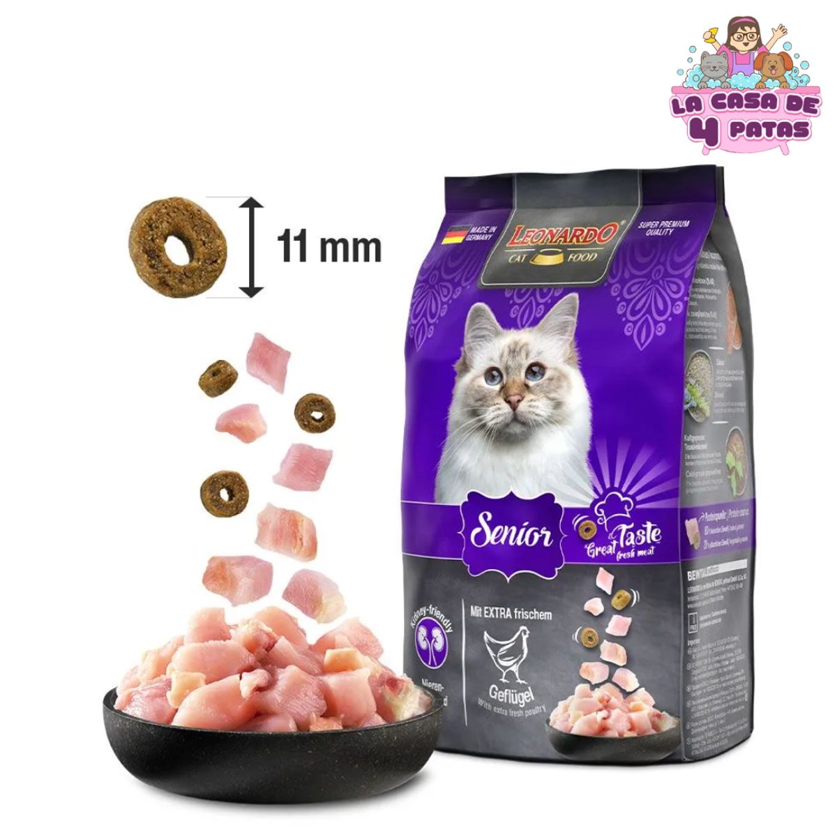 CAT FOOD LEONARDO - Alimento Leonardo de 7.5 kg para gatos Senior