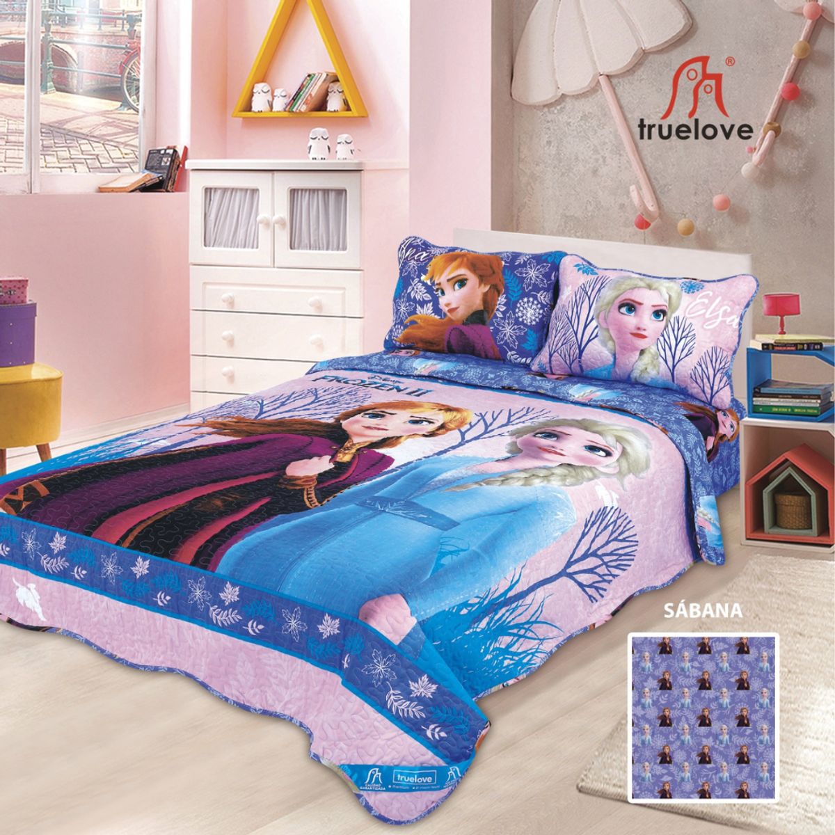 TRUELOVE - CUBRECAMA DISNEY DE 1.5 PLZ