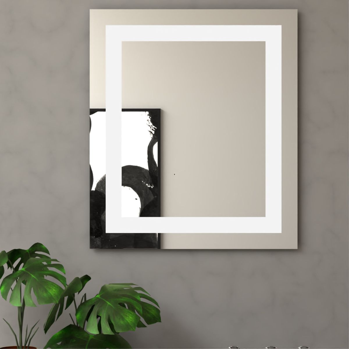 FMFURNITURE - Espejo Rectangular 65X75 Cm Fm-066